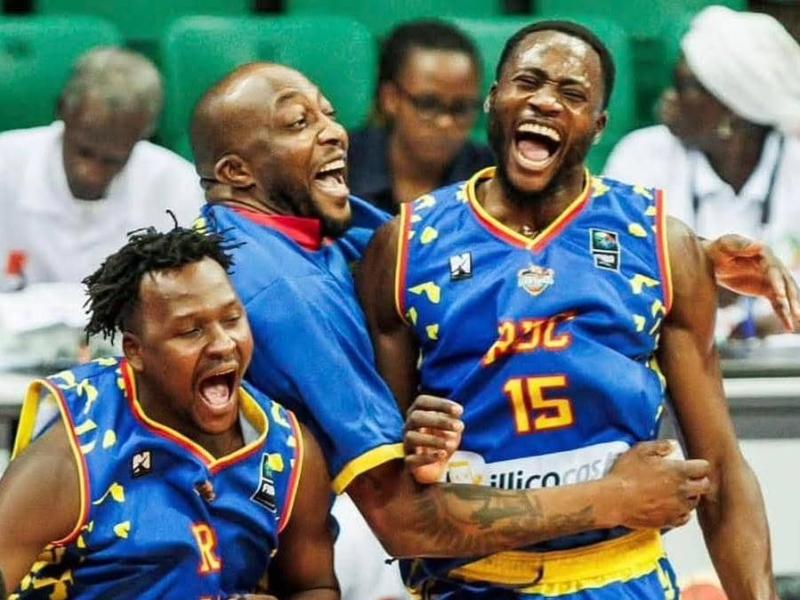 Les Léopards hommes basket, en pleine célébration. [Photo d'illustration]