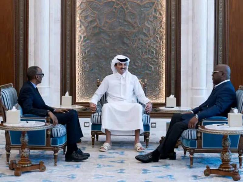Un sommet tripartite Félix Tshisekedi - Paul Kagame et l'émir du Qatar [photo d'illustration]