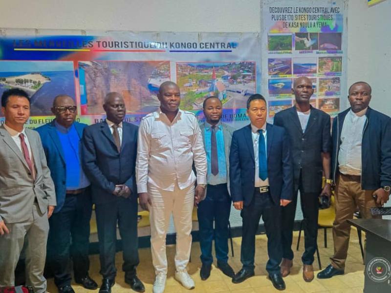 Une délégation de la société chinoise CCECC, accompagnée des experts de la FICKIN, en mission d’inspection dans le Kongo Central, en vue de la construction des foires modernes à Matadi et à Muanda.