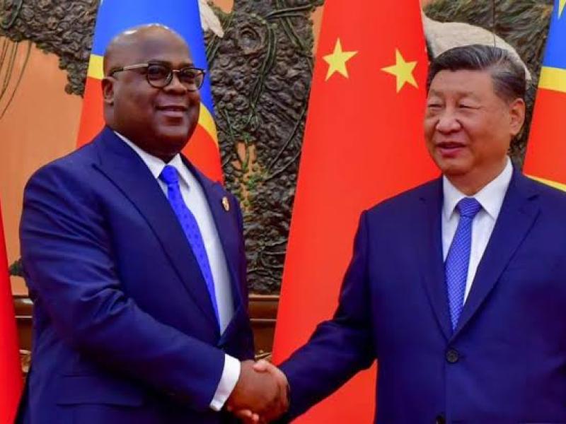 Le président Félix Tshisekedi et le président Xi jinping [photo d'illustration]