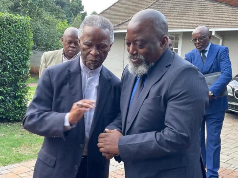 Les anciens présidents de l'Afrique du Sud et la RDC, Tabo mbeki et Joseph Kabila [photo d'illustration]