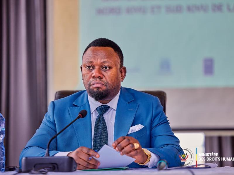 Le ministre des Droits humains, Samuel Mbemba, lance un programme de 12 millions USD pour les victimes de violences sexuelles au Nord-Kivu et Sud-Kivu