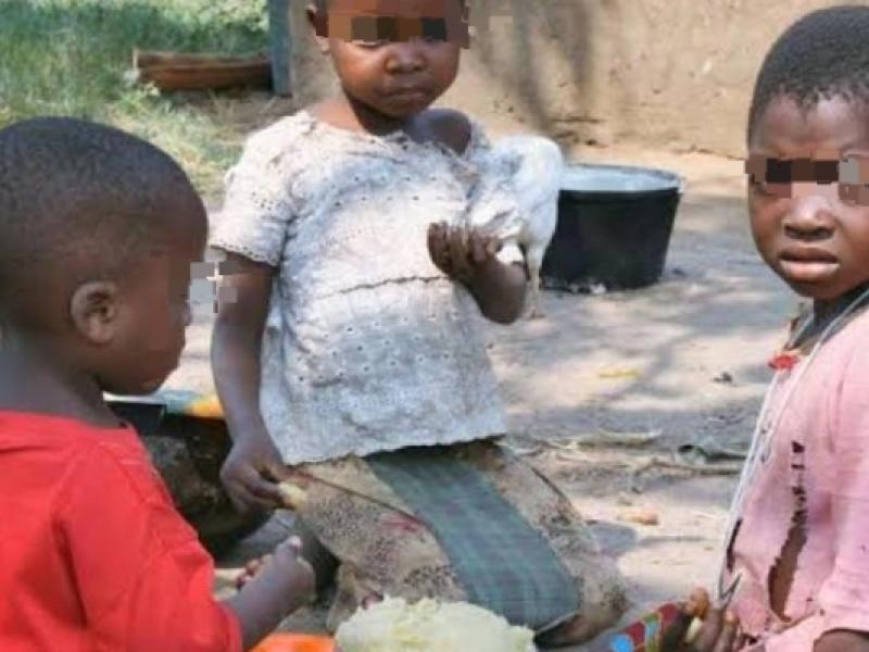 Des enfants frappés par la crise alimentaire dans l’est de la RDC [photo d’illustration]