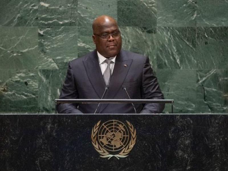 Le chef de l'État Félix Tshisekedi 