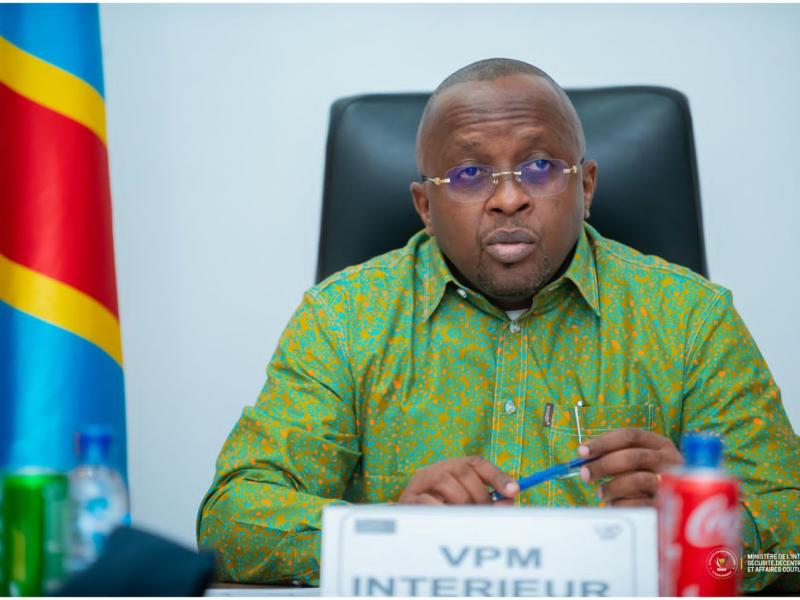 Le VPM de l’intérieur et sécurité, Shabani Lukoo Jacquemain