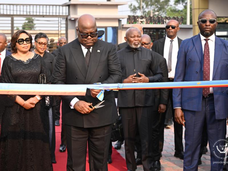 Le Président Félix Tshisekedi inaugure le cimetière militaire "Repos du Soldat" lors de l’hommage au Général Cirimwami et au Colonel Rugabisha
