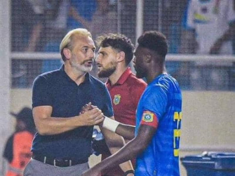 Le sélectionneur de la RDC, Sébastien Desabre, et le capitaine, Chancel Mbemba. [Photo d'illustration]