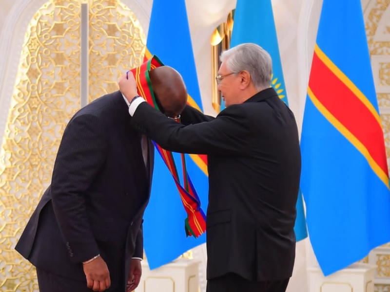 Le Président Félix Tshisekedi décoré par son homologue Kassym-Jomart Tokayev [photo d'illustration]