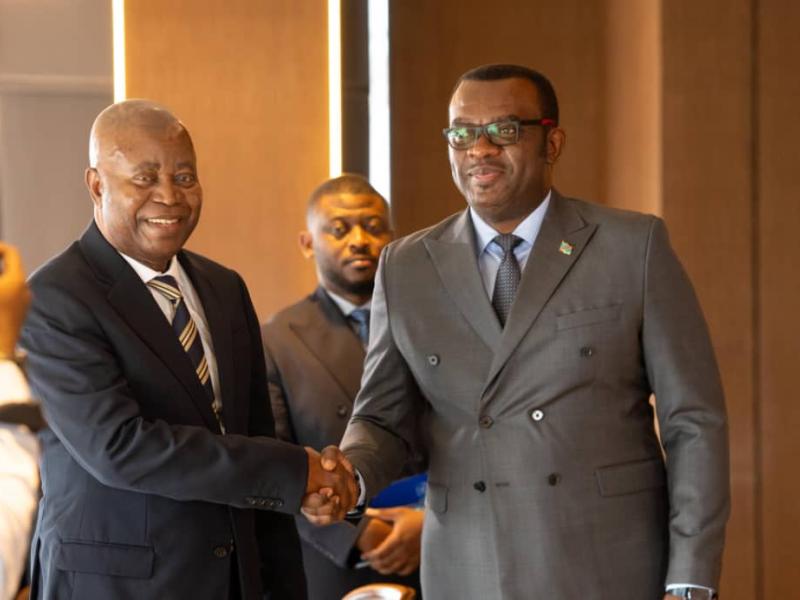 Le VPM en charge du budget Adolphe Muzito et celui en charge de la Fonction Publique Jean Pierre Lihau