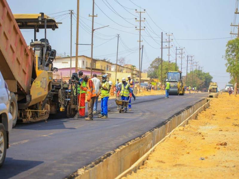 Réhabilitation d'une route à Lubumbashi. [ Photo d'illustration ]