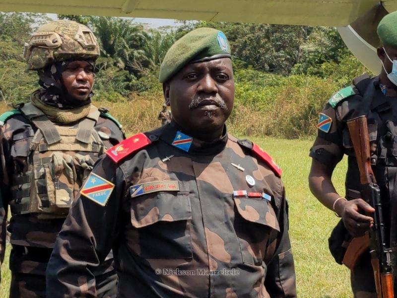 Le Général de Brigade Mwaku Mbuluku Daniel, Commandant de la 33e Région Militaire à uvira [photo d'illustration]
