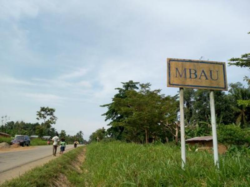 Entrée de la localité de Mbau dans le territoire de Beni au Nord-Kivu