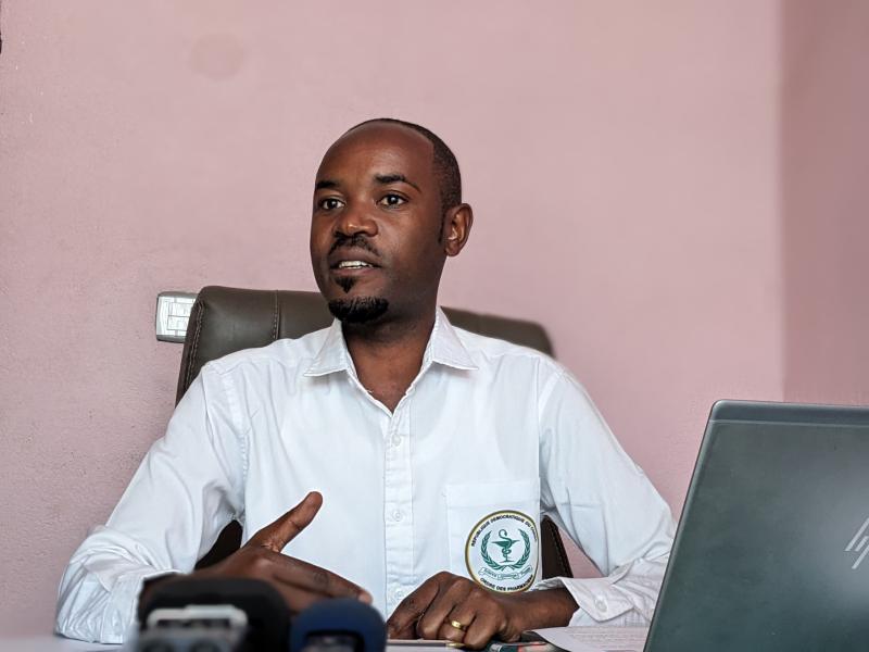 Ahadi Bonheur, président du conseil de l'ordre des pharmaciens du Nord-kivu [photo d'illustration]