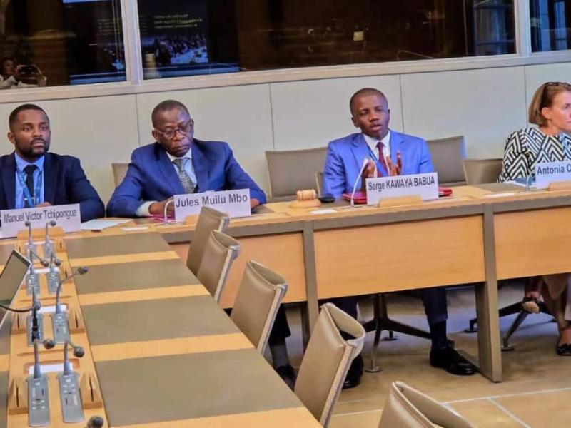 Le secrétaire général au Commerce extérieur, Jules Mwilu Mbo, au Forum global du CIR organisé, à Genève, par la CNUCED en collaboration avec l’OMC