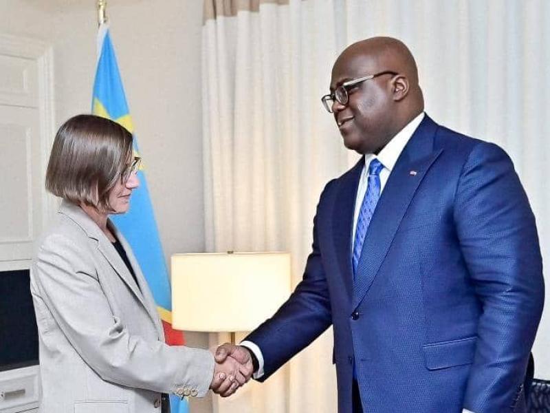Mirjana Spoljaric Egger, présidente du CICR reçu par le chef de l’État Félix Tshisekedi, à New York