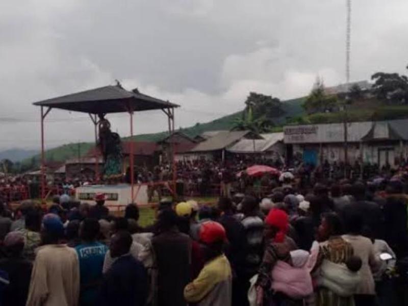 Les rebelles du M23-AFC en meeting populaire dans la cité de Kitshanga en territoire de Masisi [photo d’illustration]
