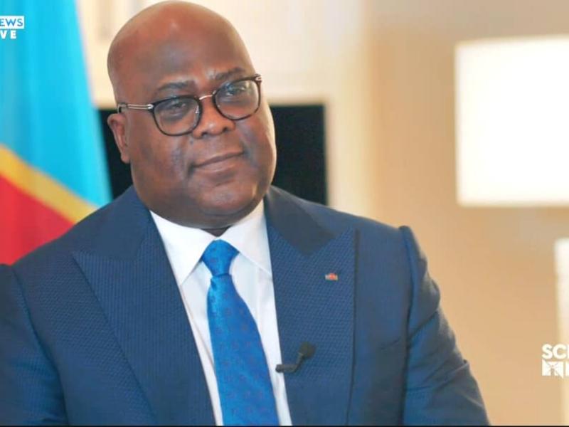Le Président de la RDC, Félix Tshisekedi, lors d’une interview avec Scripp News