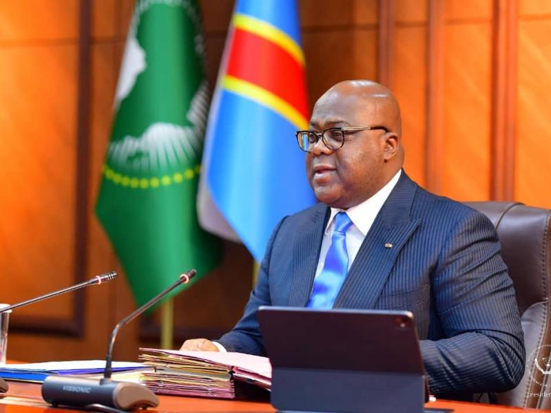 Le chef de l'État Félix Tshisekedi