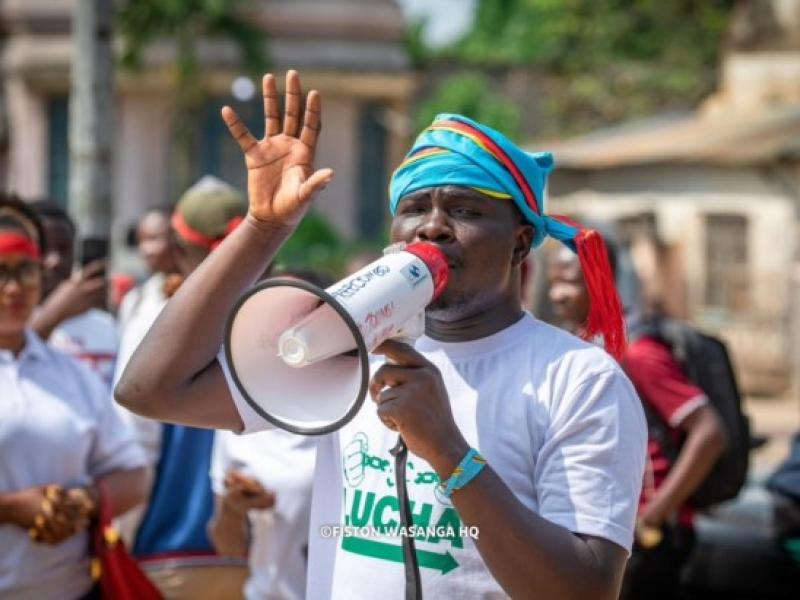 Le militant de la lucha Jedidia Mabela [photo d'illustration]