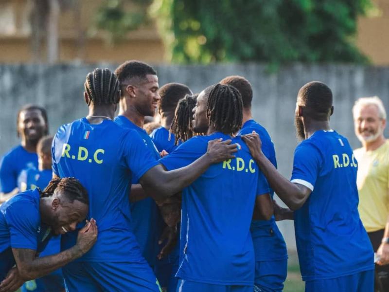Les Léopards de la RDC lors d'une séance d'entraînement à Abidjan. [Photo d'illustration]