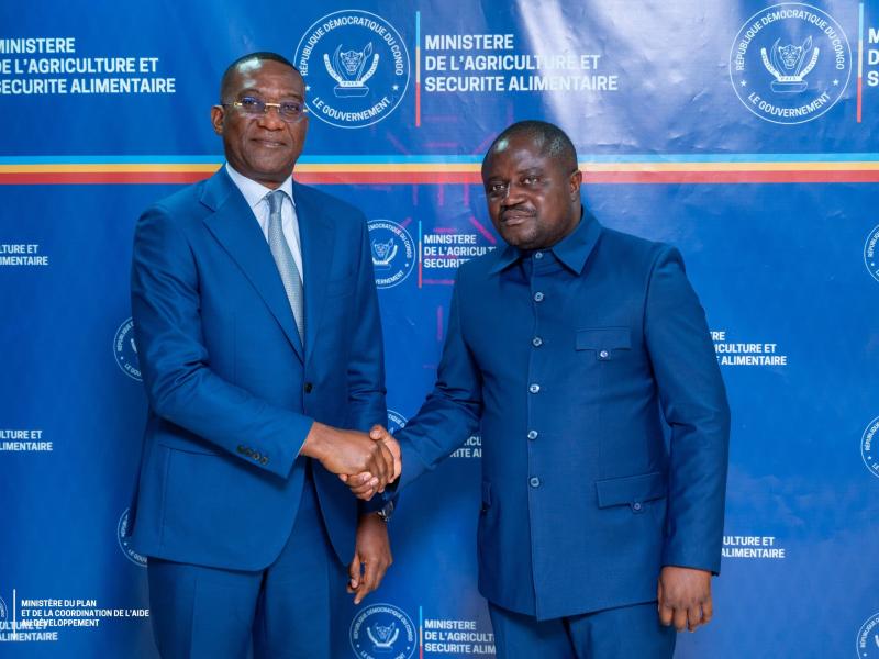 Les ministres d’État Guylain Nyembo et Muhindo Nzangi