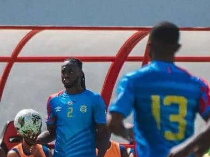 Aaron Wan-Bissaka et Meschack Elia lors de l'affiche Togo-RDC à Lome. [Photo d'illustration]