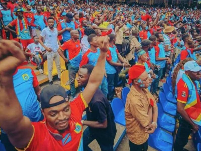 Quelques supporters des Léopards de la RDC au Stade des Martyrs. [Photo d'illustration]