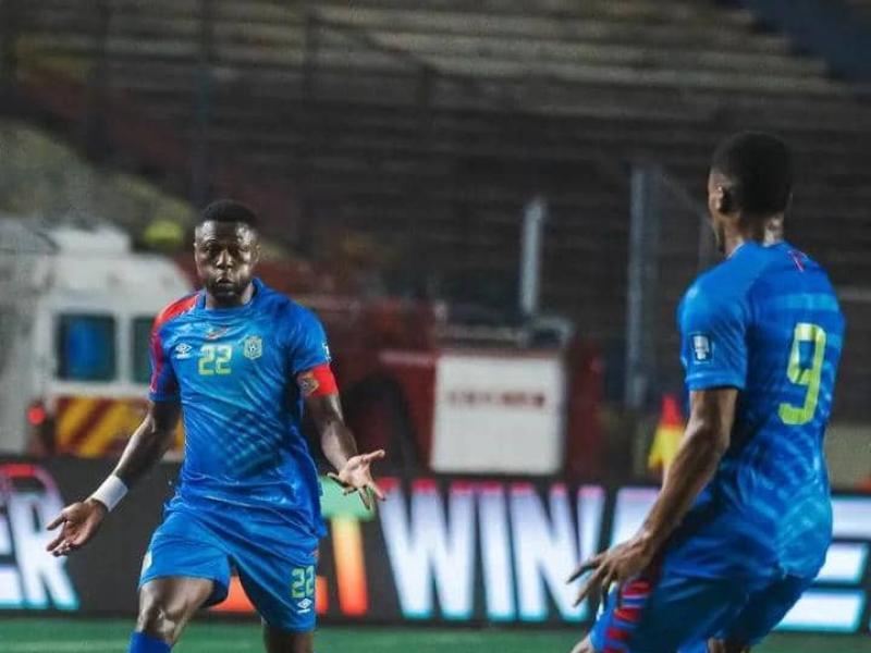 Chancel Mbemba et Samuel Essende lors de l'affiche RDC-Soudan au Stade des Martyrs. [Photo d'illustration]