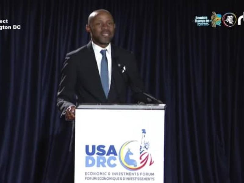 Le ministre de la Communication et Médias, porte-parole du gouvernement, Patrick Muyaya Katembwe
