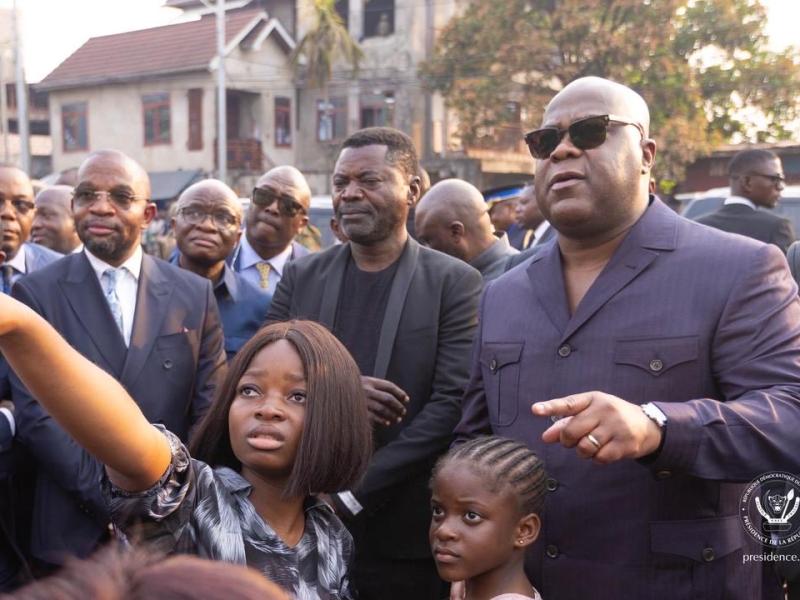 Le Président Tshisekedi compatit avec les ébénistes sinistrés du quartier Delvaux