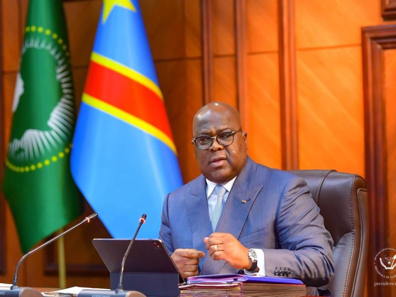 Le chef de l'État Félix Tshisekedi