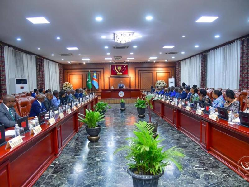 Les membres du Gouvernement congolais en réunion du Conseil des ministres [photo d’illustration]