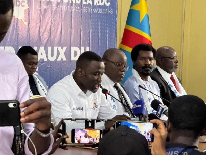 Les membres du Mouvement «Sauvons le Congo»