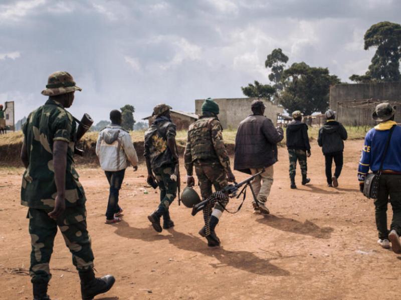 Des chefs de groupes armés, en Ituri, le 13 janvier 2022 [photo d'illustration]