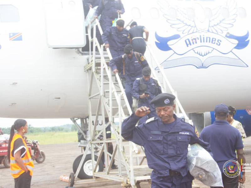 Arrivée des éléments de la PNC à Isiro dans la province de Haut-Uélé