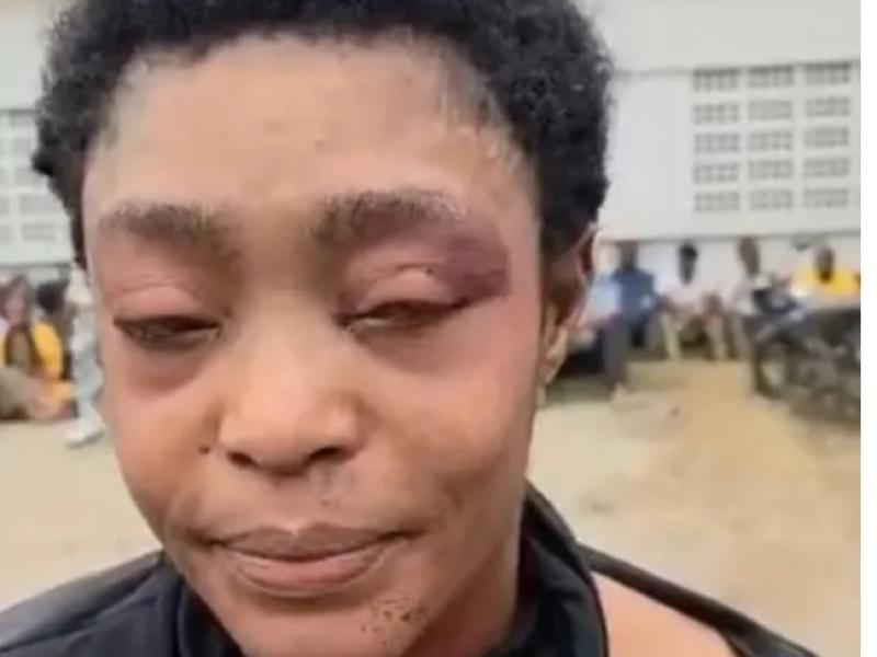 Une femme impliquée dans le braquage de la Rawbank antenne Victoire de Kinshasa [capture d’écran]