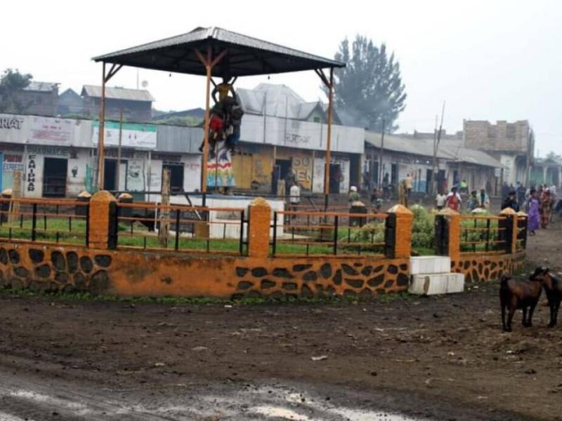 Rond-point Kitshanga en territoire de Masisi au Nord-Kivu [photo d’illustration]