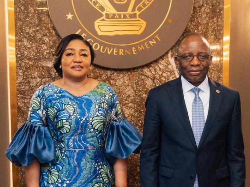 La Première Dame Denise Nyakeru Tshisekedi reçue par le ministre de la Justice Guillaume Ngefa [photo d’illustration]