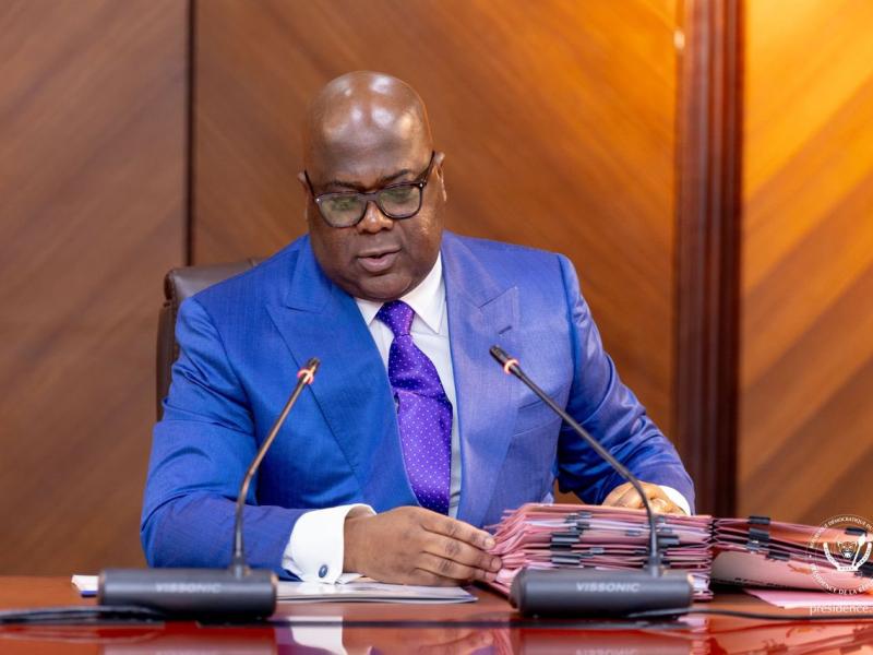 Le chef de l'État Félix-Antoine Tshisekedi Tshilombo