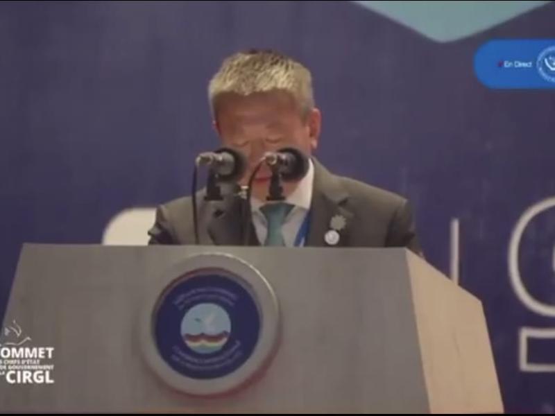 Le représentant du Secrétaire général de l'ONU Antonio Guterres qui a lu le discours [photo d'illustration]