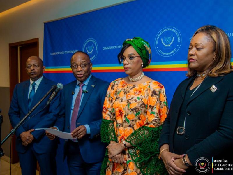 Alexis Gisaro, Guillaume Ngefa, O’Neige N’Sele et Kelly Lunda (De gauche à droite)