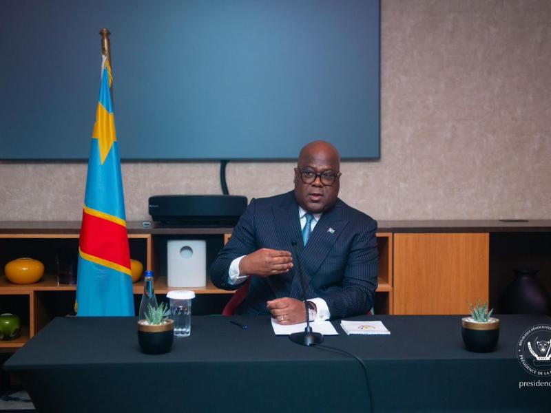 Le Président Tshisekedi devant la diaspora congolaise vivant en Serbie