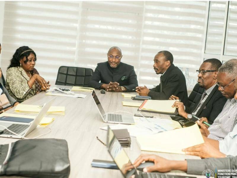 Le ministre provincial Jésus-Noël Sheke lors de la réunion de pilotage du projet.