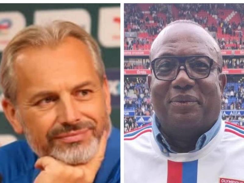 Le sélectionneur des Léopards, Sébastien Desabre, et l'ancien Léopard Eugène Kabongo. [Photo d'illustration]