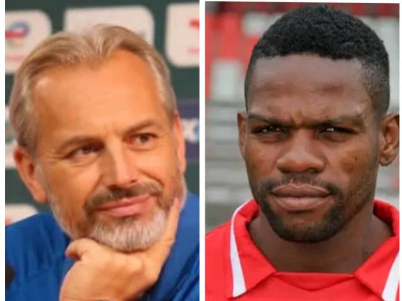 Le sélectionneur des Léopards Sébastien Desabre, et l'ancien Léopard Matumona Zola Roum. [Photo d'illustration]