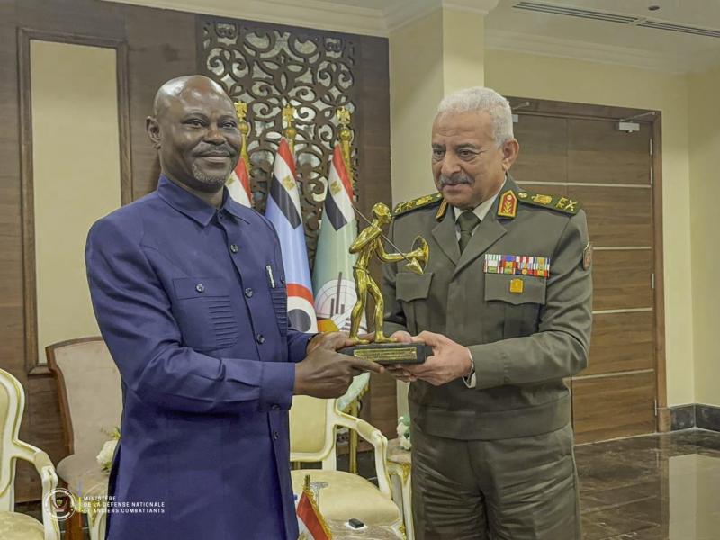 Le VPM Guy Kabombo Muandiamvita reçu par son homologue égyptien