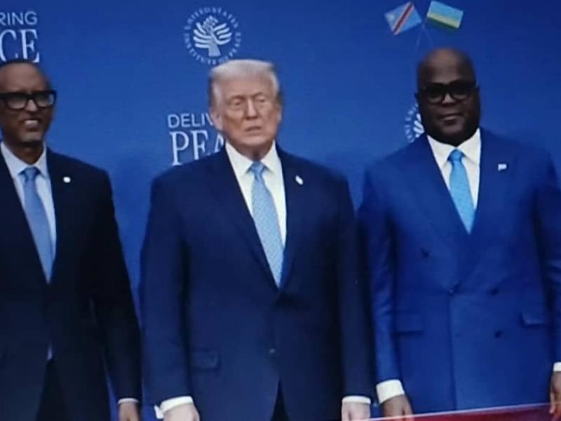 Fin de la cérémonie d’entérinemét de l’accord de paix entre la RDC et le Rwanda [photo d’illustration]