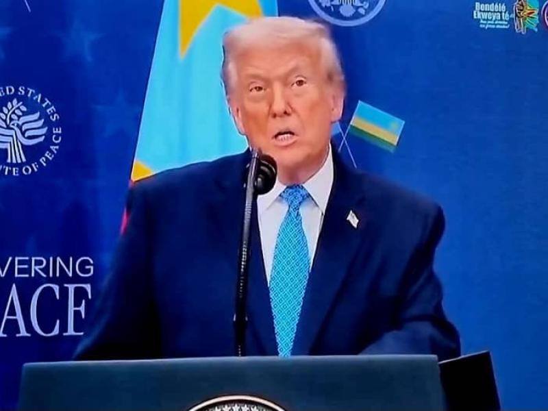 Le Président Trump préside la signature officielle de l’accord de paix entre la RDC et le Rwanda