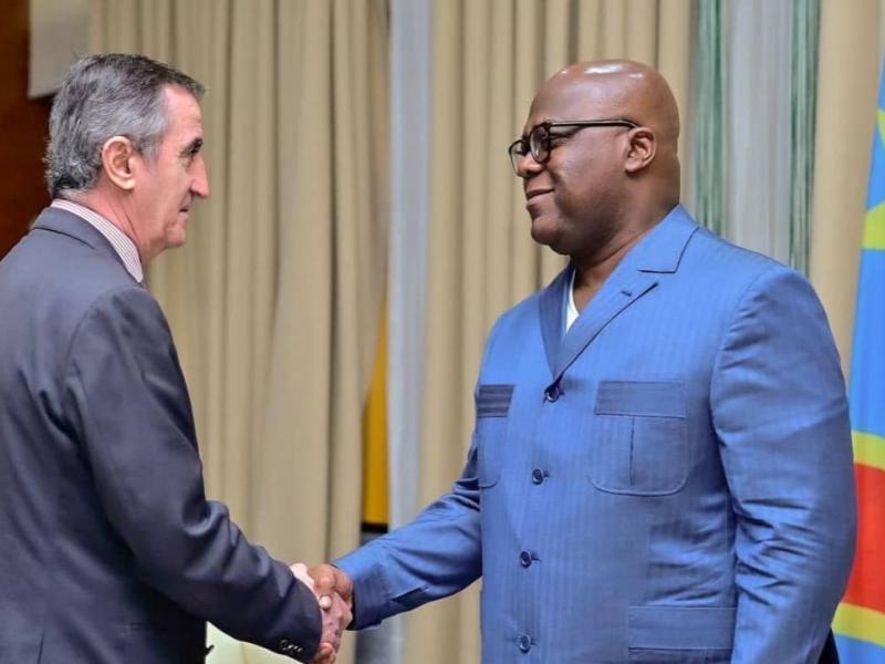 Fin mission, l’ambassadeur de l’UE en RDC, Nicolas Berlanga Martinez, fait ses adieux au Président Tshisekedi