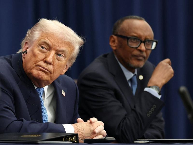 Donald Trump et Paul Kagame [photo d’illustration]